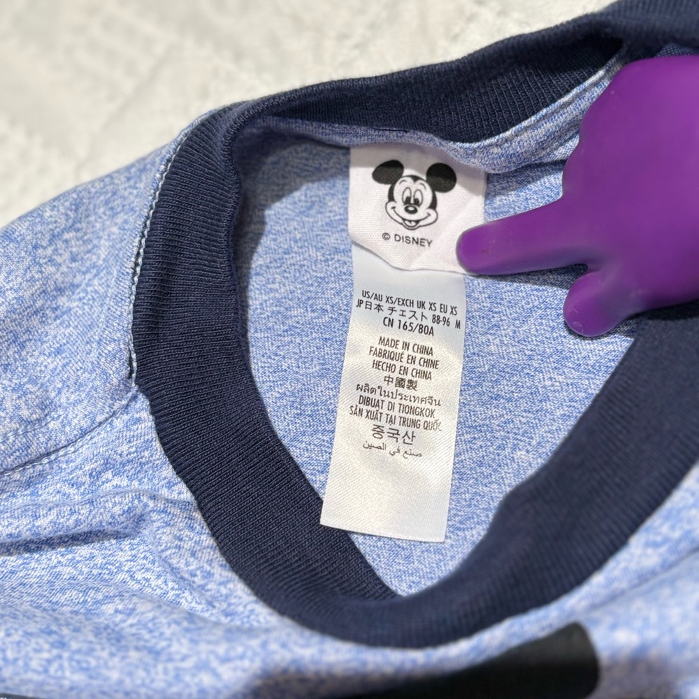 MICKEY MOUSE WALT DISNEY WORLD RINGER Heather T-shirt size XS adult - Picture 3 of 6